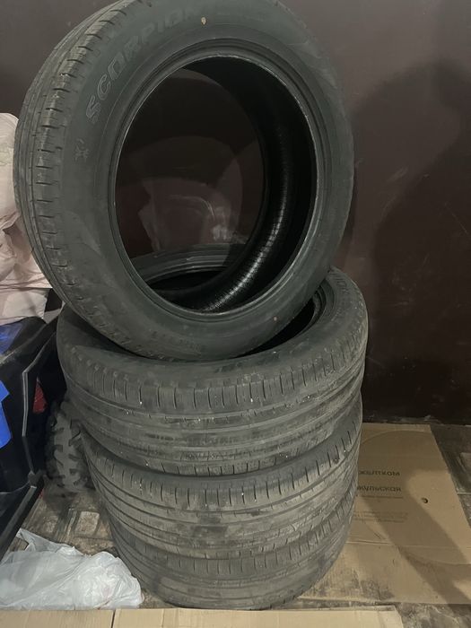 Автошины комплект лето б/у 235/55