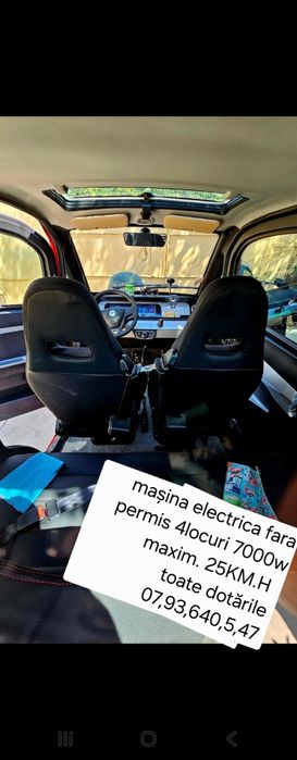Mașina electrica fara permis 4locuri 4000w 80v 100Ah autonomie 120km