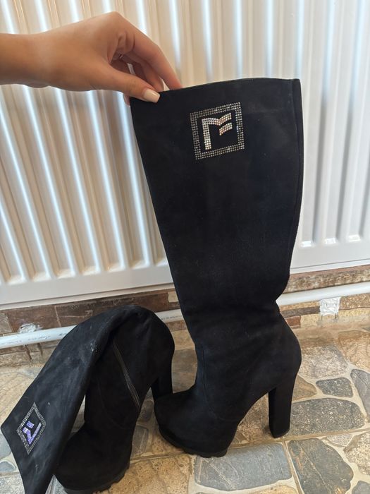 Cizme de catifea marimea 38