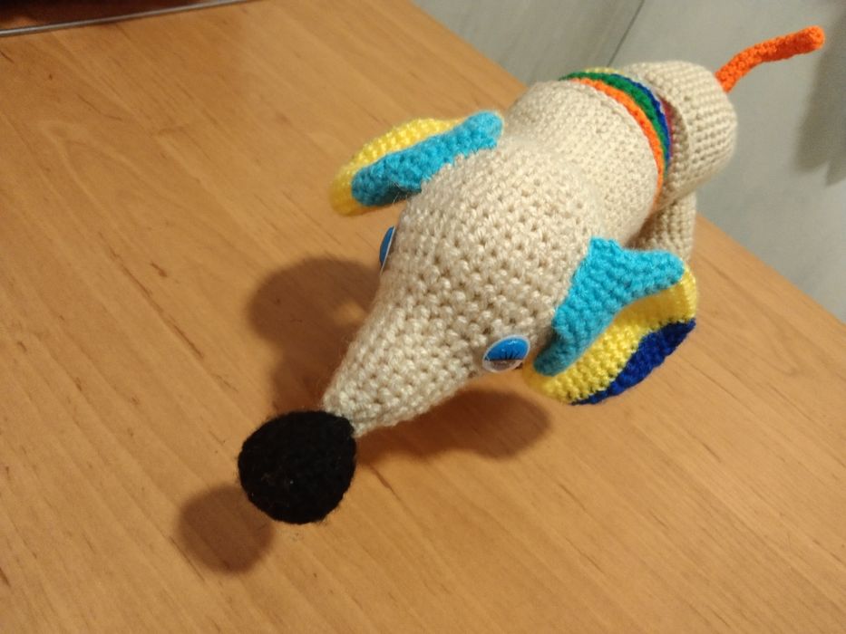 Радужная собачка - гармошка