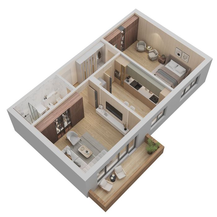 O investitie smart 2 Camere 73.59mp intr-o Locatie Premium zona Coresi — fotografia 1