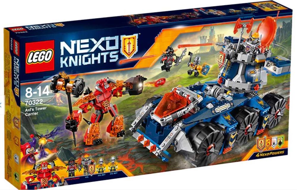 LEGO® NEXO KNIGHTS™ Transportorul lui Axl 70322 NOU SIGILAT