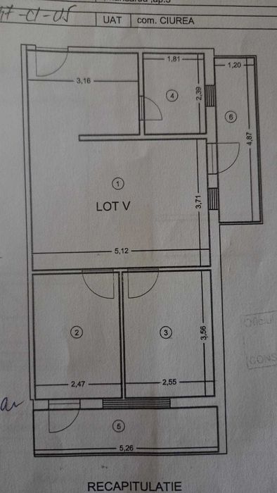 Apartament 3 camere de vânzare – Hlincea, Iași