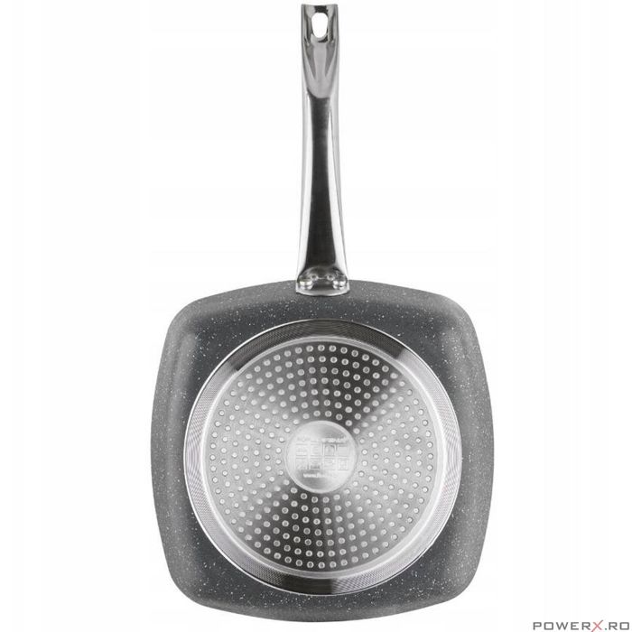 Tigaie tip Grill, din aluminiu turnat, strat antiaderent, 24 X 24 X 4,