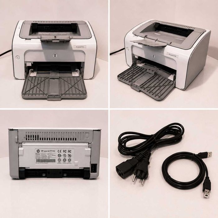 Принтер лазерный HP LaserJet P1102, ч/б, A4