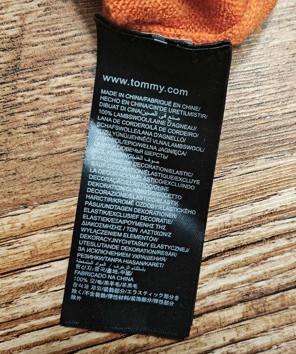 Tommy Hilfiger Оригинален мъжки пуловер с Lambswool размер XL