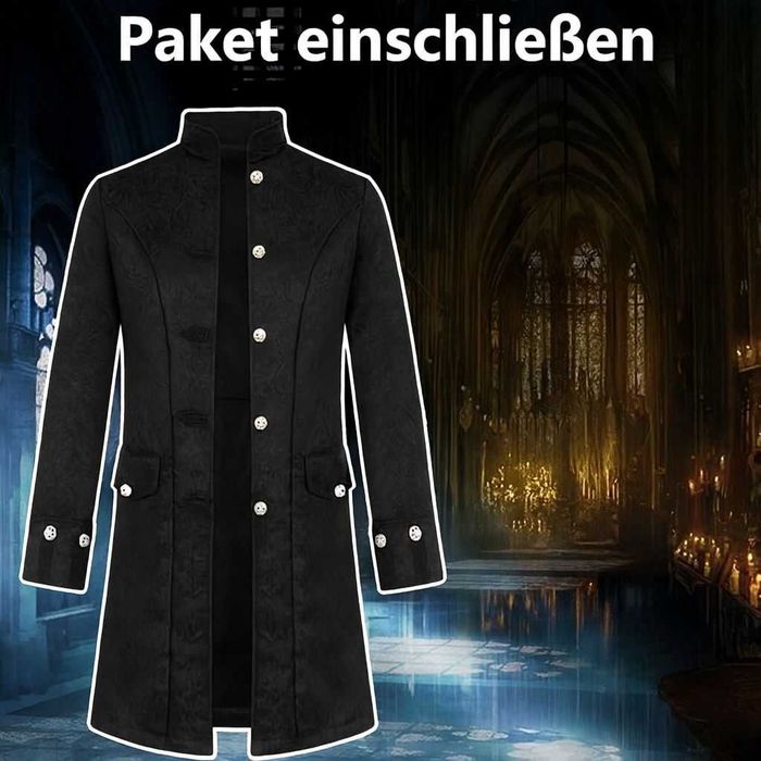Costum Steampunk, stil Victorian cu frac gotic, REDUS de la 170RON