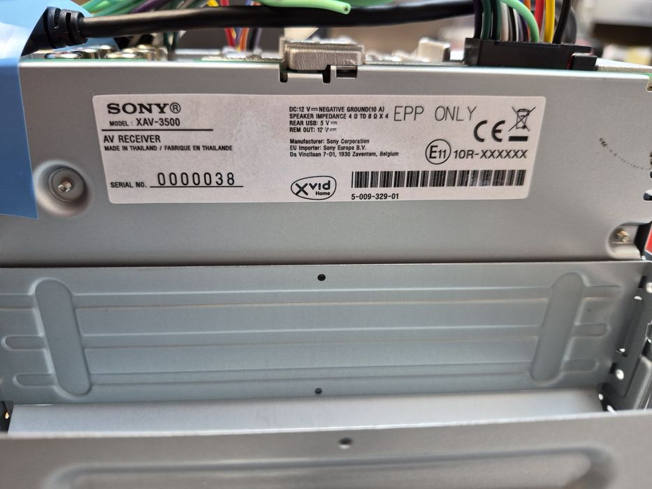 Radio sony xav3500