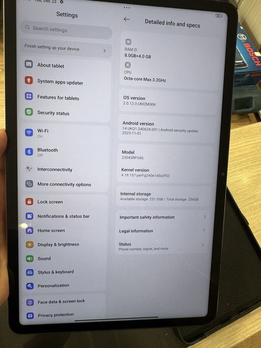 Tableta Xiaomi Pad 6, 11", 8GB RAM, 256GB, Gravity Gray