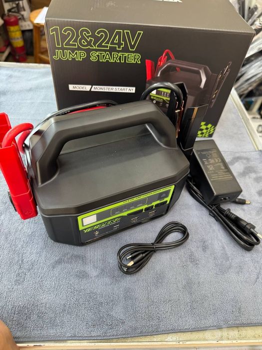 Jump Starter 12v ~ 24v, PowerBank Бустер пусковое устройство Повербанк