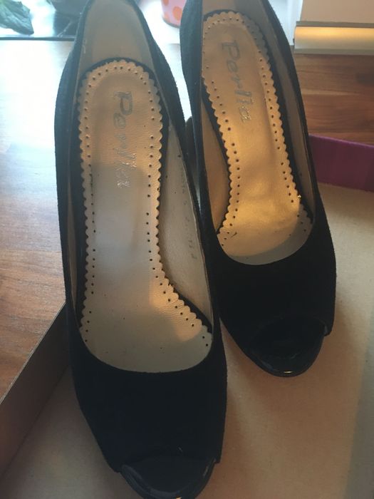 Pantofi dama, marimea 35 (23.4 cm), piele intoarsa