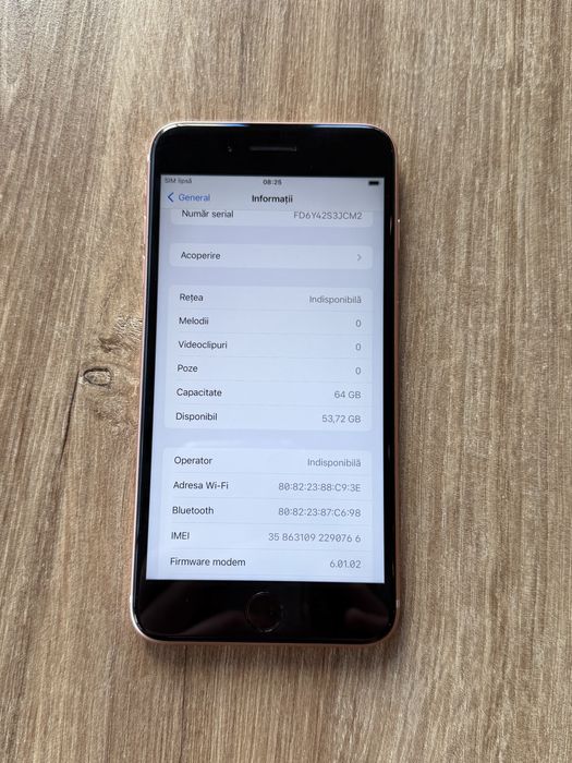 Vand iphone 8 plus 64gb, stare foarte buna, putin ciobit oe spate
