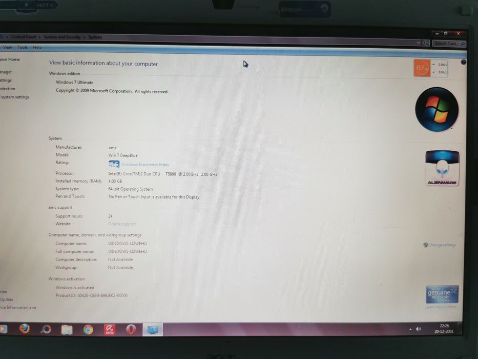 Laptop Acer Aspire 7720