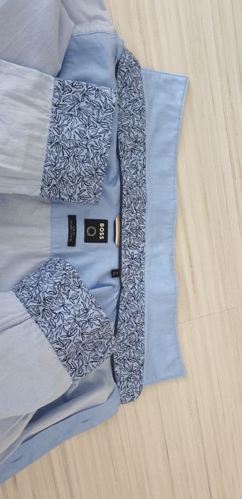 Hugo Boss Len / Organic Cotton Slim  / 42 - L - 16 /1/2 НОВО! ОРИГИНАЛ