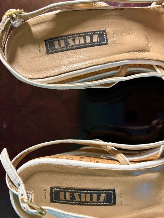 Босоножки из натуральной кожи и натуральной пробки