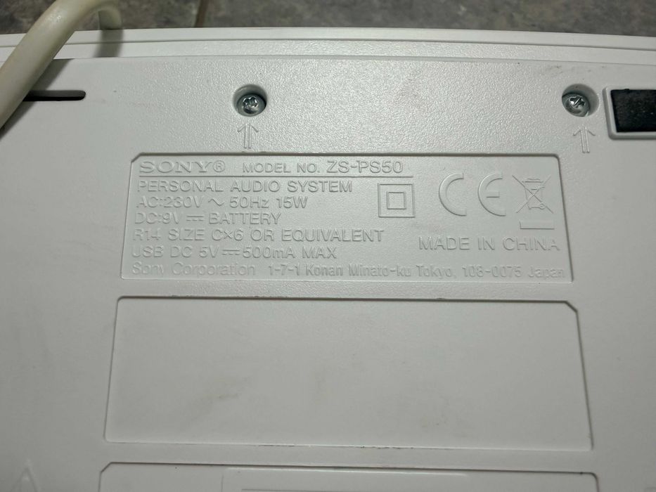 Минисистема радио Mp3 Плеър Sony Zs-Ps50
