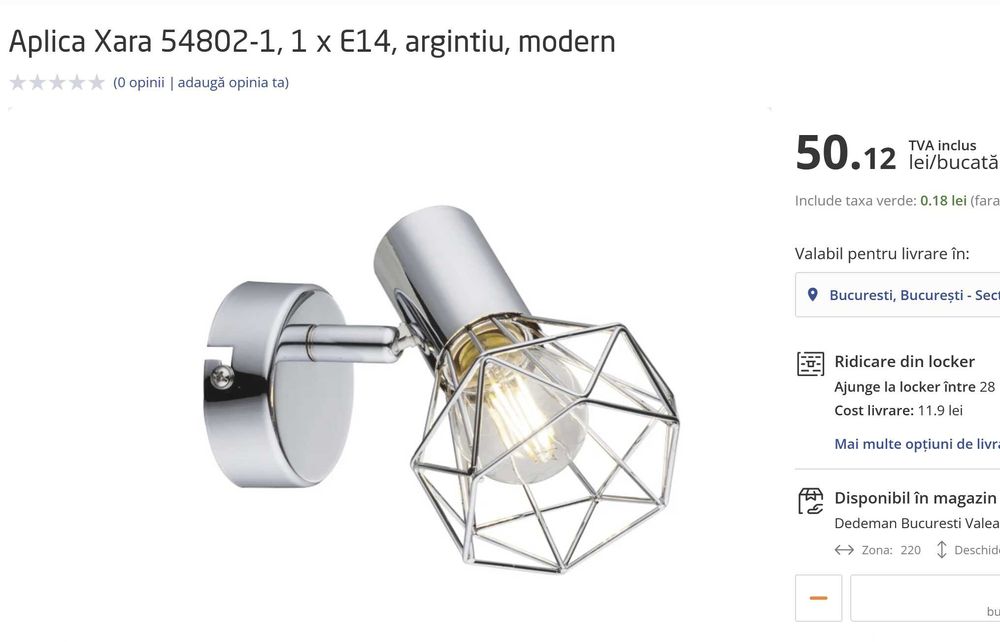 Corpuri de iluminat, lustre, aplici E14 si E27