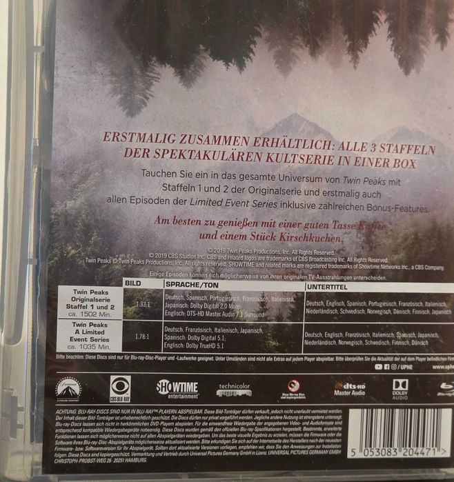 TWIN PEAKS - Blu-ray- Seria completa- Paramount