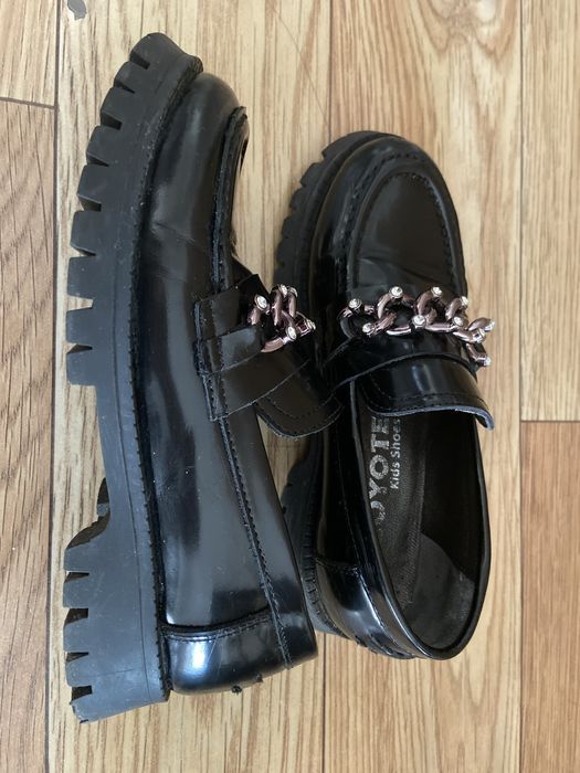 Кожаные лоферы, 32 размер