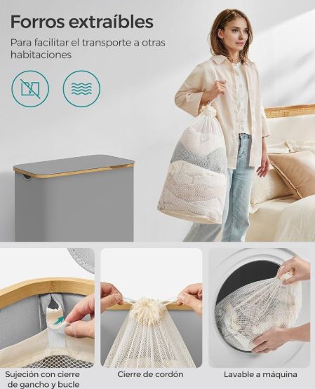 Голям кош за пране SONGMICS