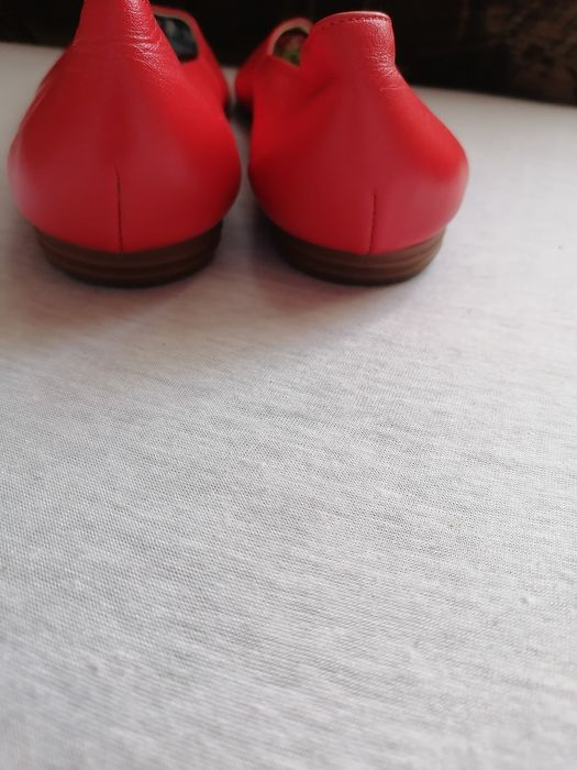 Balerini Matheo portocaliu Noi piele naturala nr 39