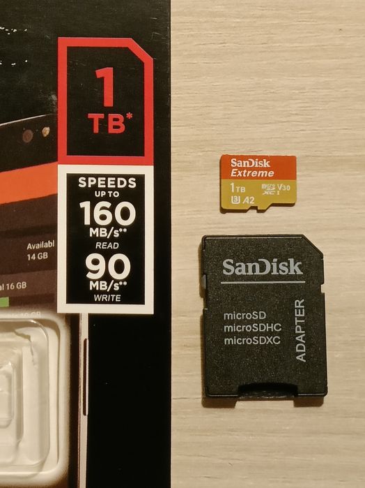 Card microSD 1TB SanDisk Extreme A2 | Țiplă | Aproape Nou