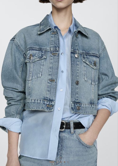 Ново късо дънково яке MANGO