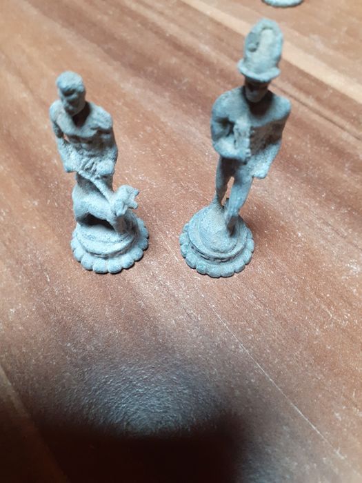 Шах ретро.Посребрени  фигури за шах