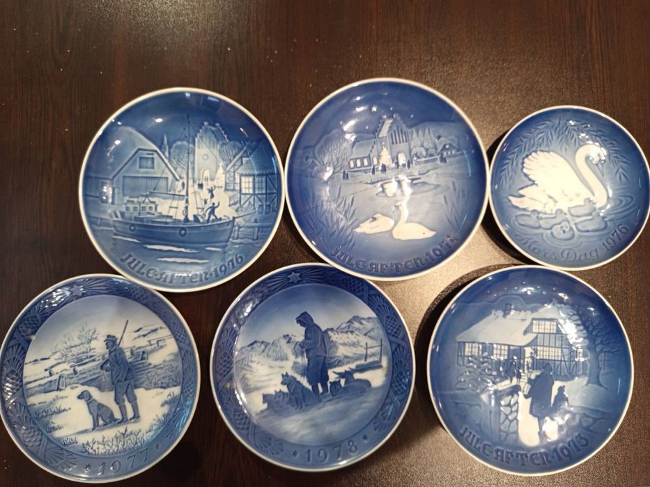 Датски порцеланови декоративни чинии за стена