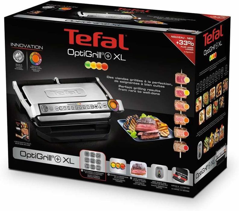 Грил TEFAL GC722D Optigill + XL, 2000W