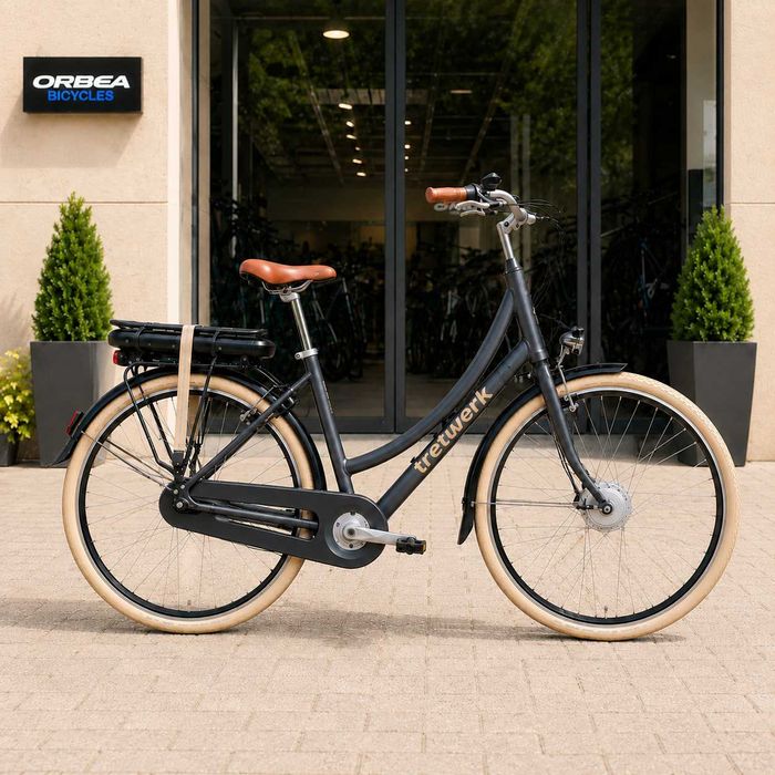НОВ Електрически Велосипед Tretwerk Aurora E-Bike Black - БЕЗПЛАТНА ДОСТАВКА