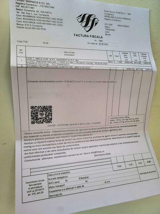 Vând sau schimb inel de aur unicat