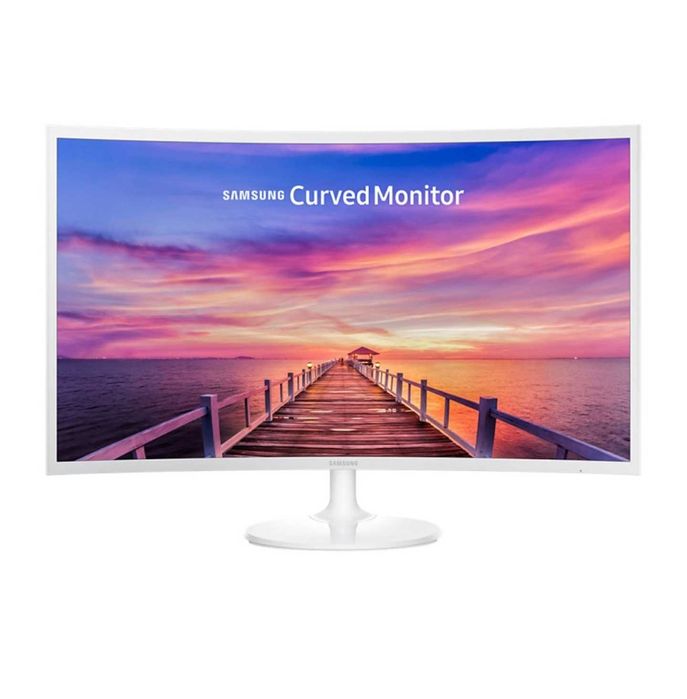 Monitor Samsung 32 inch FHD 70hz, ecran curbat, alb