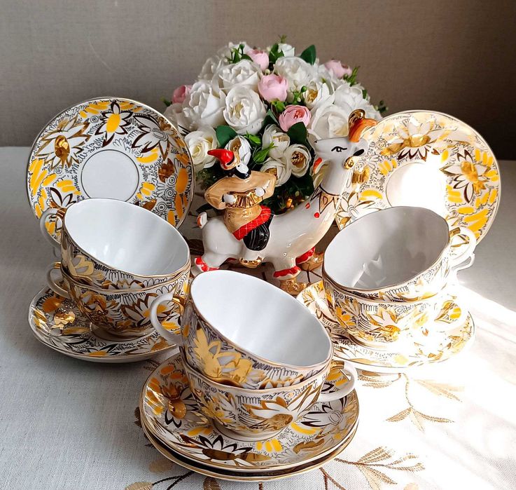 Чайные пары Золотые ромашки ЛФЗ