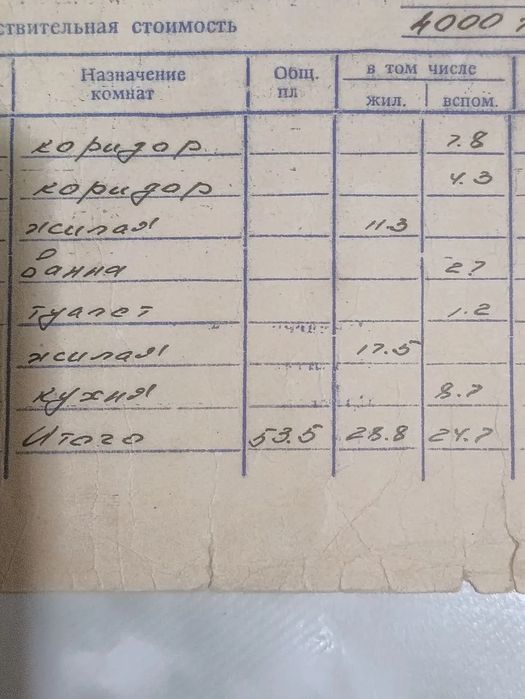 Квартира 2-ухкомнатная