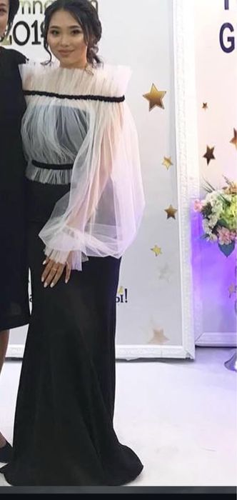 Платье длинное с блузкой