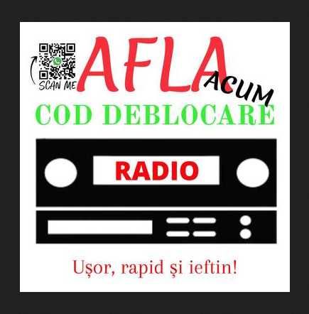 Cod PIN Original Deblocare Radio: Seat, Renault, Skoda, VW, Ford, Audi