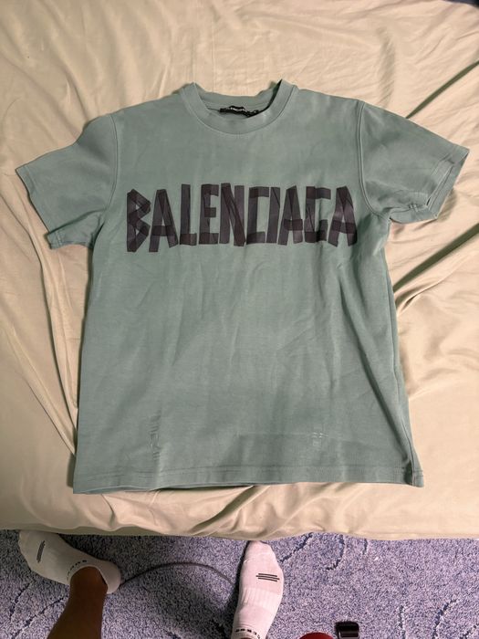 Зелена тениска balenciaga