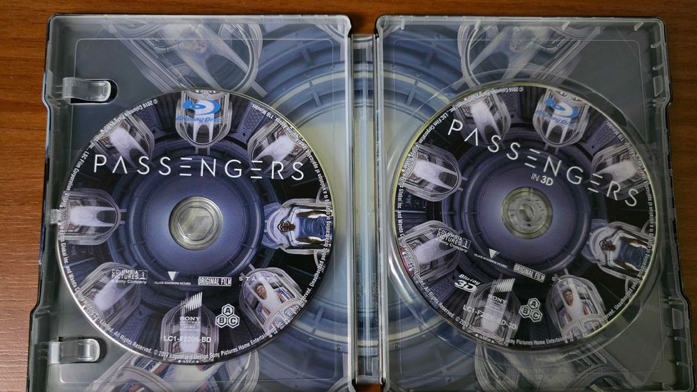 Vand steelbook Passengers, bluray 3D+2D, magnet 3D, editie Film Arena
