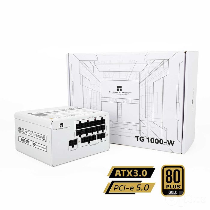 Блок питания Thermalright TR-TG1000, 1000 Вт, АТХ, 20 + 4 pin, черный