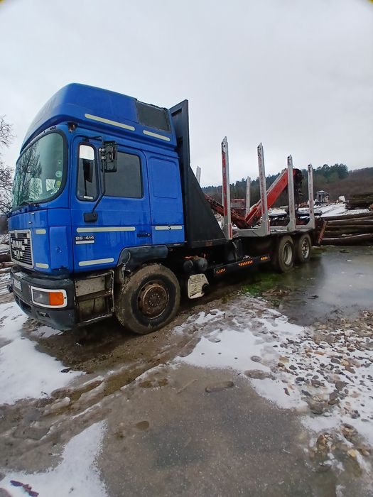 Vand camion forestier cu macara/graifer