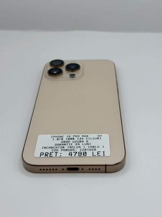 Iphone 16 Pro Max 1.0TB 100% Garantie Rate BuyBack - zonemag.ro