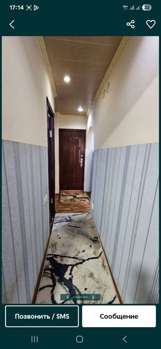 Ижарага 1 хонали квартира Берилади