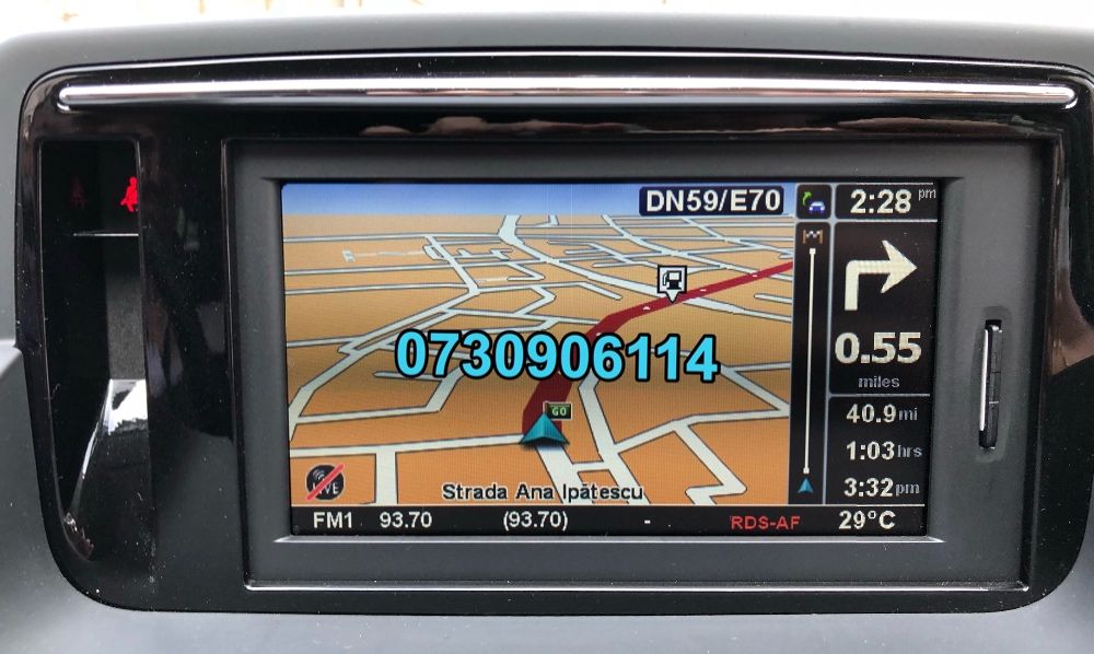 CARD SD RENAULT navigatie Clio Megane Fluence Carminat LIVE Rlink 2026
