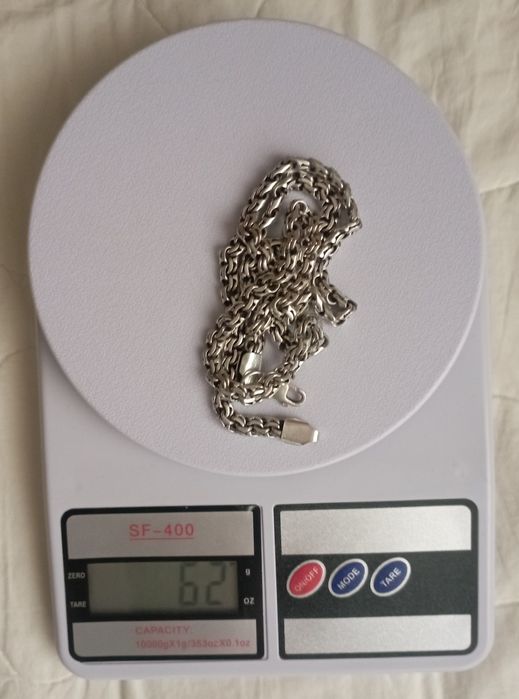 Цепь Бисмарк 925 пробы, 62 гр