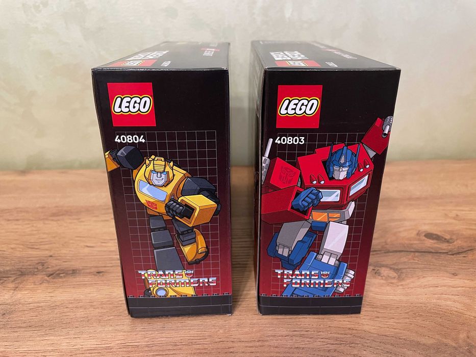 LEGO Трансформеры 40803, 40804 — Оптимус Прайм и Бамблби | BrickHeadz