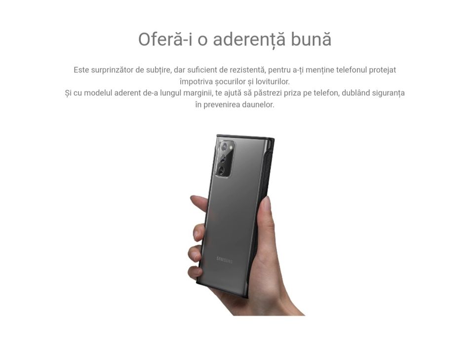 Husa originala Samsung Clear Protective Cover Note 20 N980 5G N981
