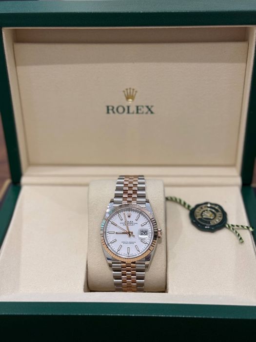 NEW Rolex Datejust 36mm Steel anf Everose gold