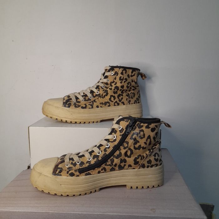 Ghete Sneaker ZARA Animal Print – Mărimea 36 material textil