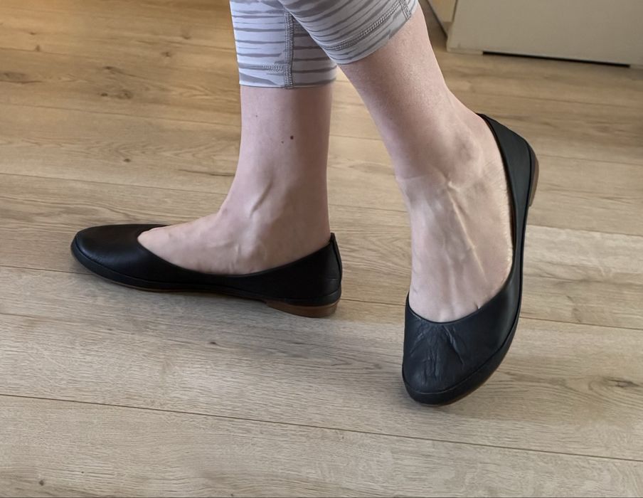 Кожаные мягкие балетки